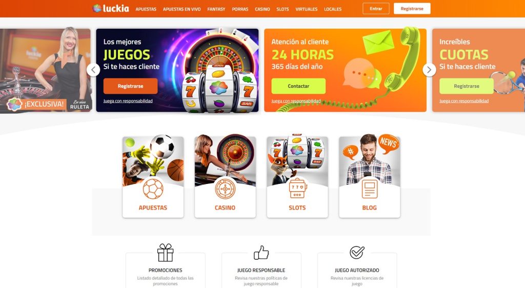 Luckia interface